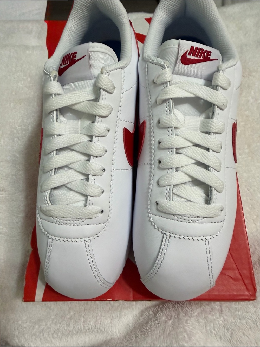 Nike Cortez White Leather Sneaker NWT - Picture 6 of 10